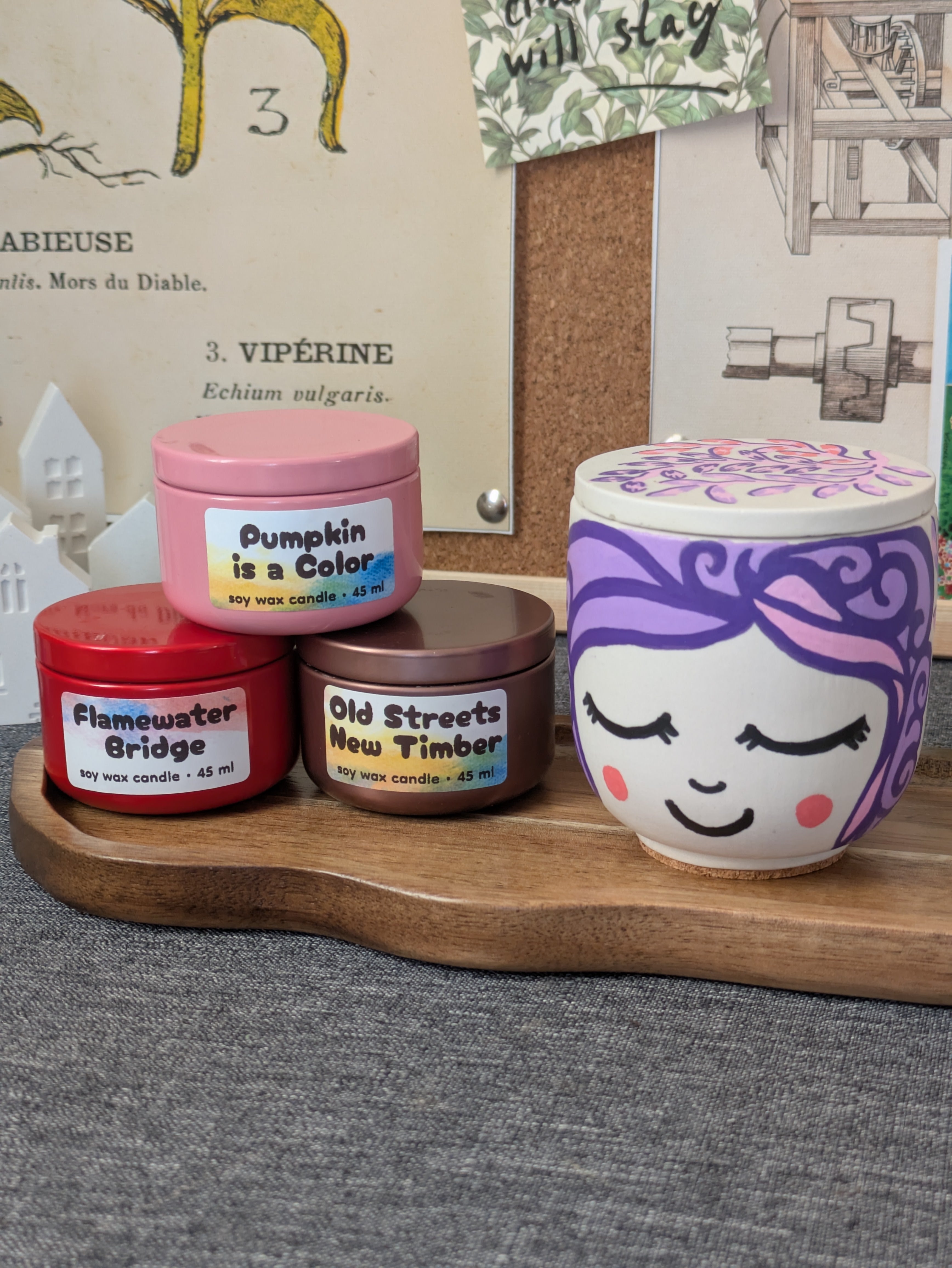 Purple Curls Externita Jar with 3 Refills