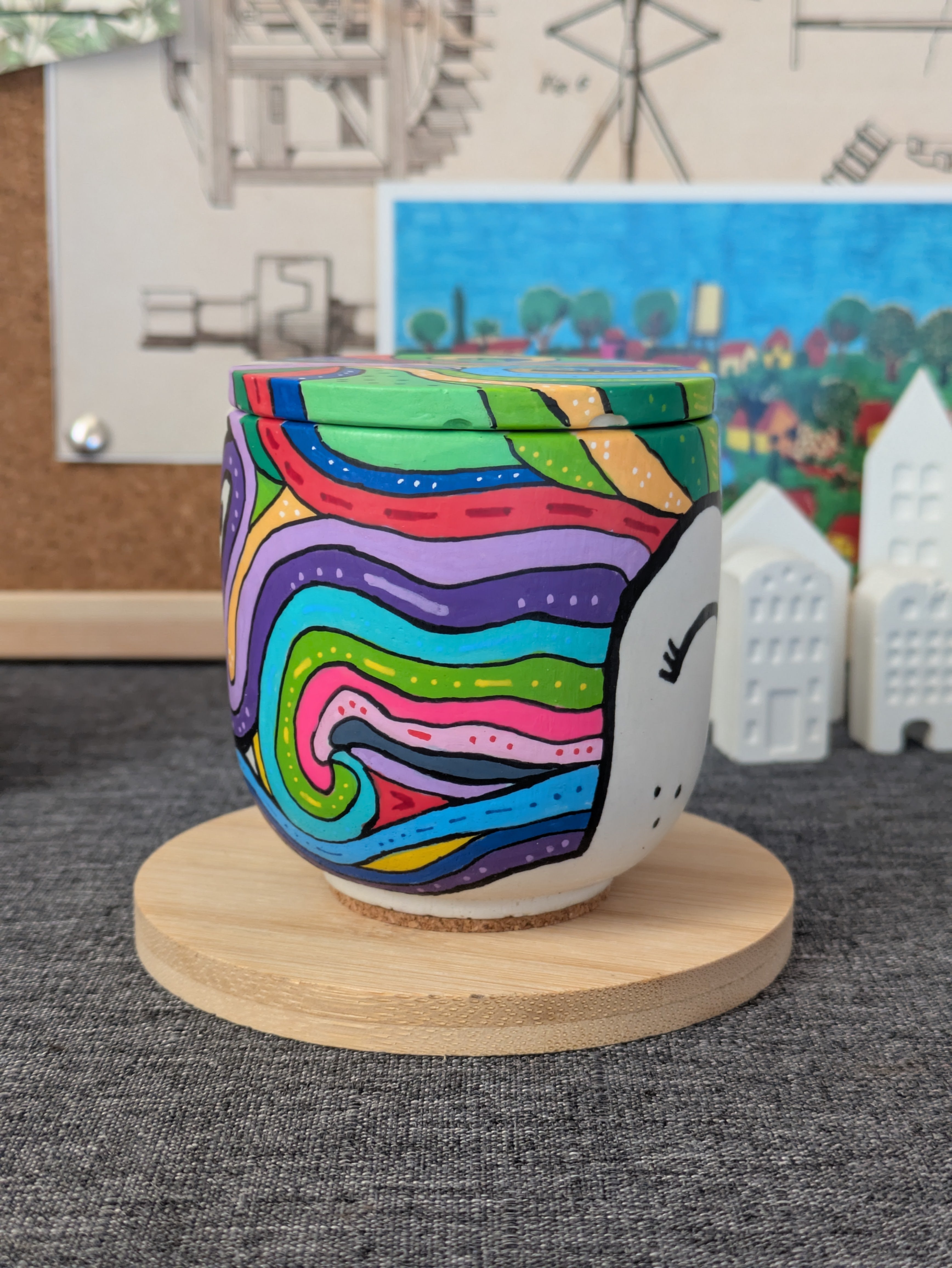 Rainbow Hair Externita Jar with 3 Refills