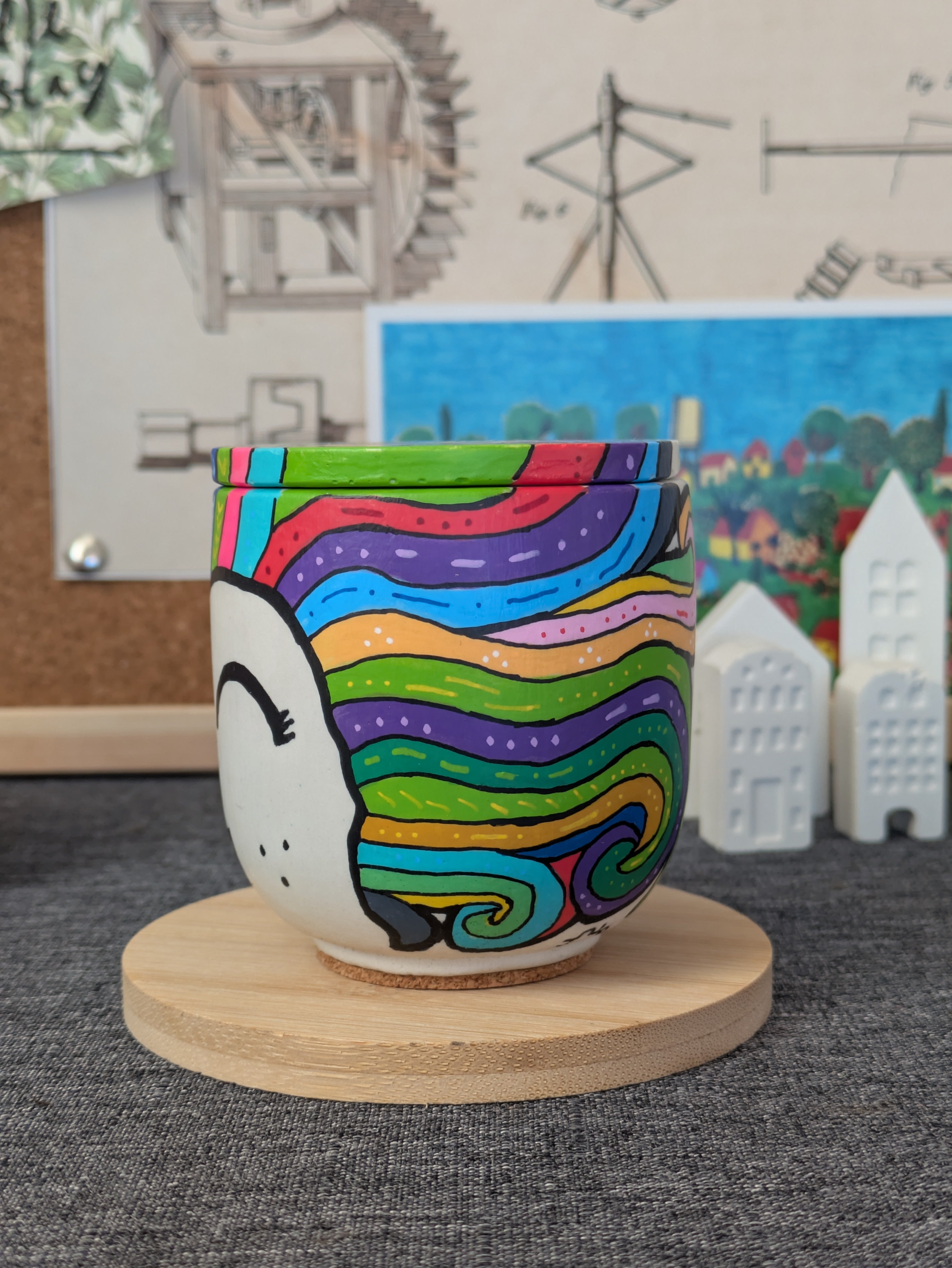Rainbow Hair Externita Jar with 3 Refills