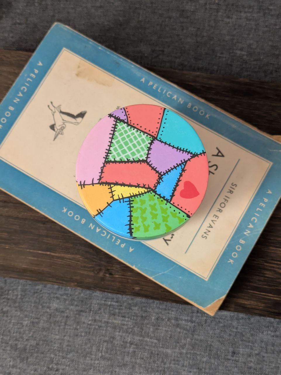 Goblincore Pastel Patchwork Externita Jar with 3 Refills