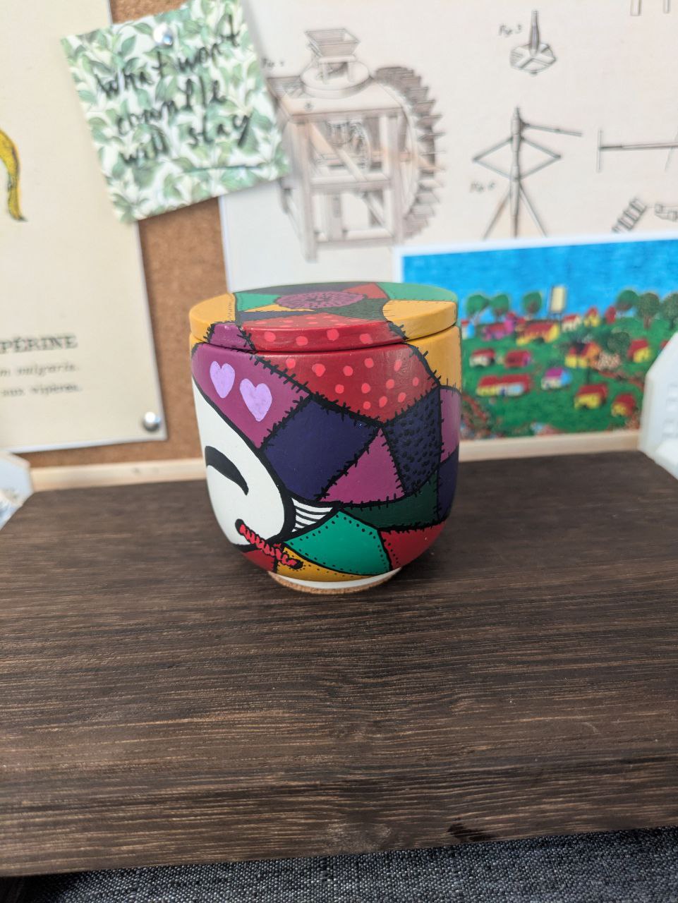 Goblincore Dark Patchwork Externita Jar with 3 Refills