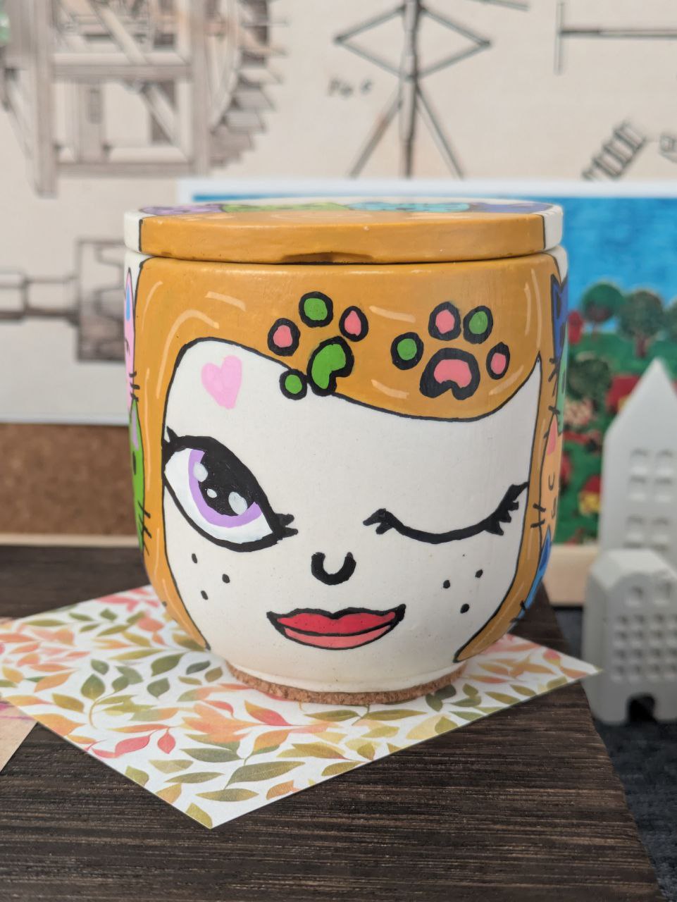 Kitty Paw Externita Jar with 3 Refills