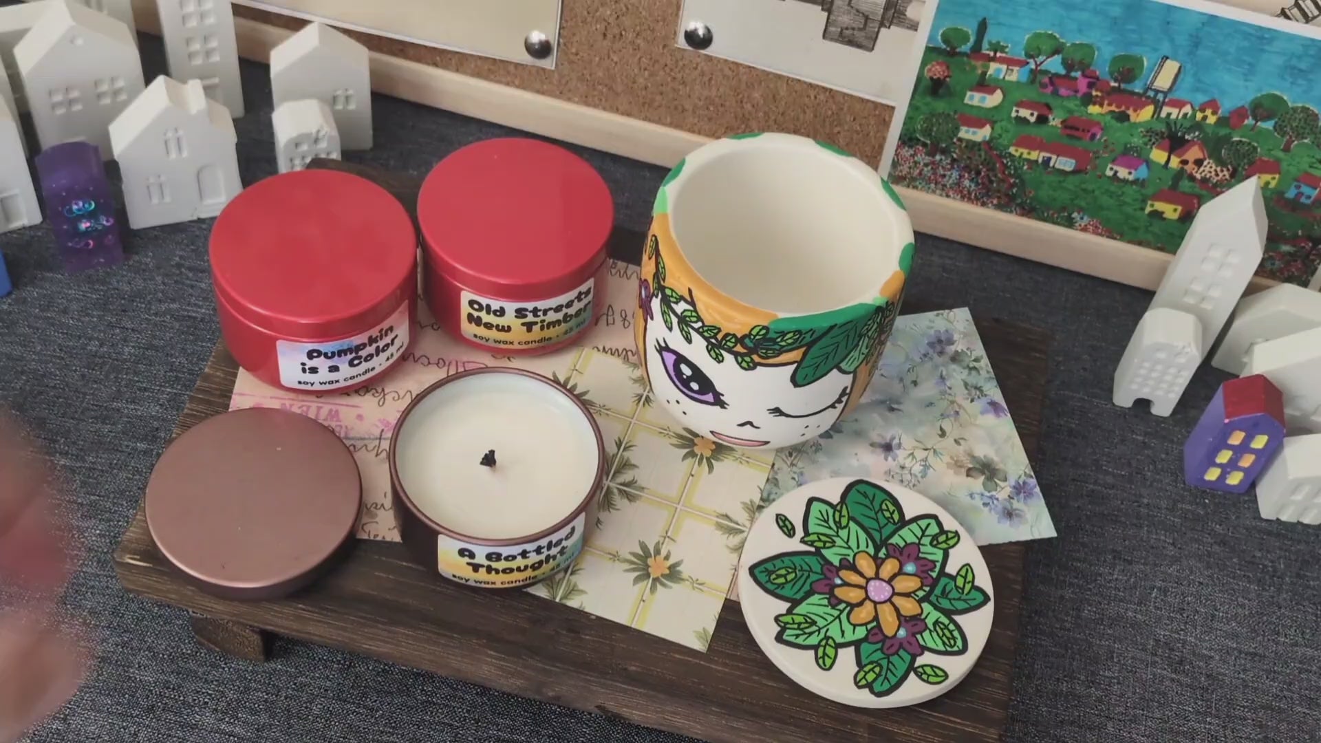 Floral Externita Jar with 3 Refills